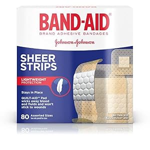 BAND-AID Brand Adhesive Bandages Comfort Sheer