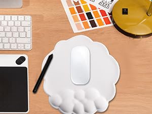 Cloud shape Mousepad with Wrist Support