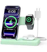 Wireless Charger Stand Charging Station: 3 in 1 Charger Multiple Devices for Apple iPhone 17 16e ...