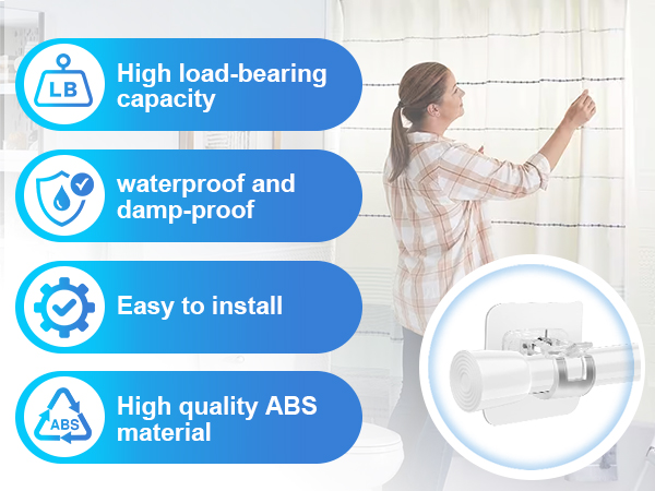 Self Adhesive Curtain Rod Brackets