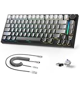 Attack Shark X820Ultra Wireless 75% Mechanical Gaming Keyboard with Screen & Knob Hot Swappable 2...