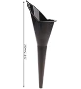 ZhangyiHot 1Pc Black Multi-Function Auto Engine Oil Petrol Change Funnel Long Stem Plastic Funnel...