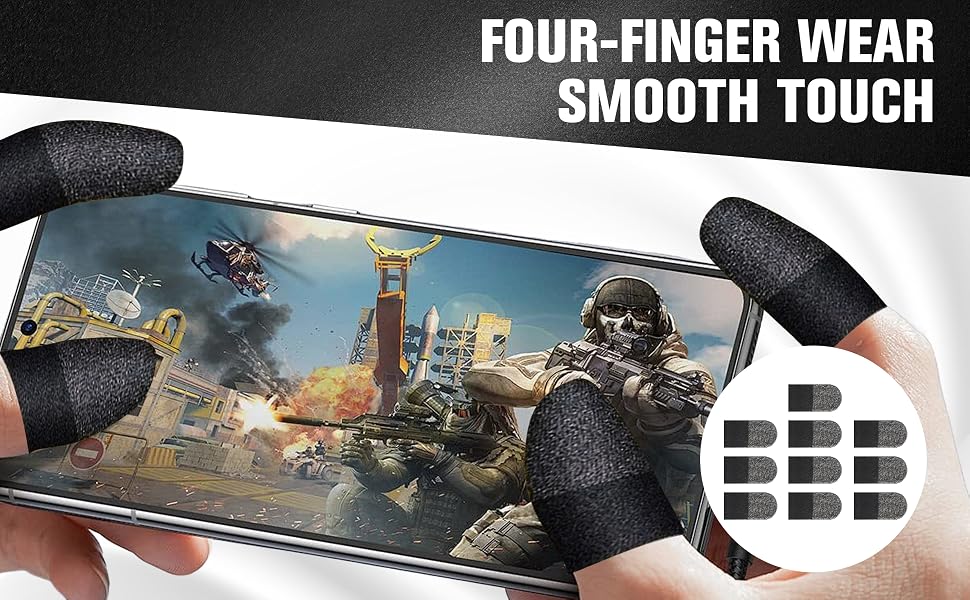 10pcs Gaming Finger Gloves Sleeves