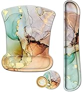 ArtSo Keyboard Wrist Rest+ Mouse Pad with Wrist Rest Support Ergonomic+ Coaster 3in1 Set , Non-Sl...