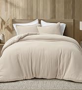 PHF Cotton Muslin Comforter Set King – 100% Cotton Cover, Ultra Soft & Breathable, 3PCS Lightweig...