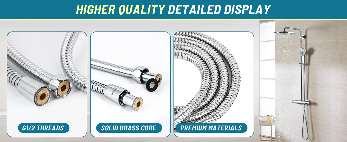 High-Performance Shower Hose – Leak-Proof, Explosion-Proof & Corrosion-Resistant