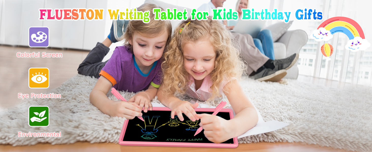 flueston writing tablet for kids birthday gifts