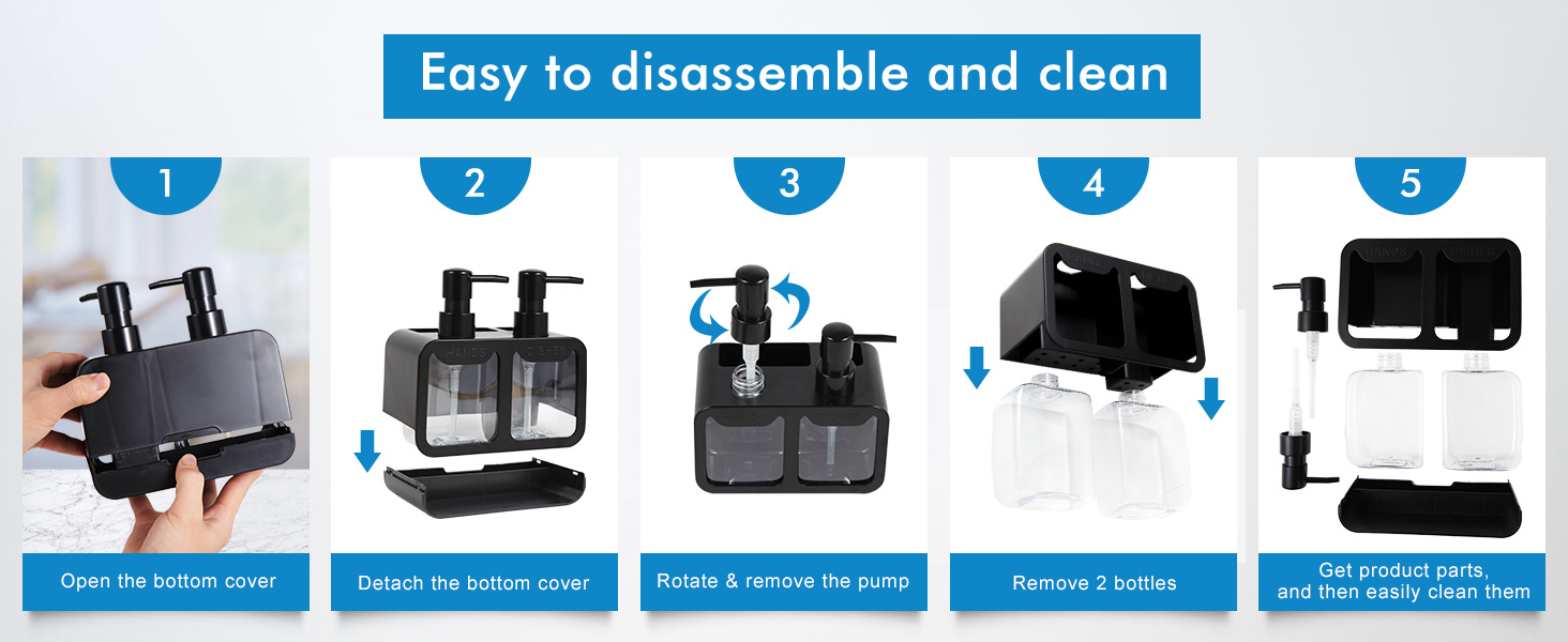 s t inc. dish soap dispenser and sponge holder