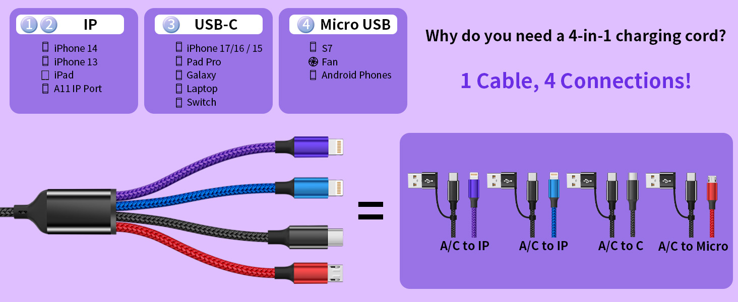 Multi charging Cable