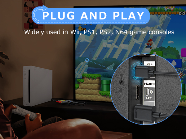 CAMWAY RCA to HDMI Converter