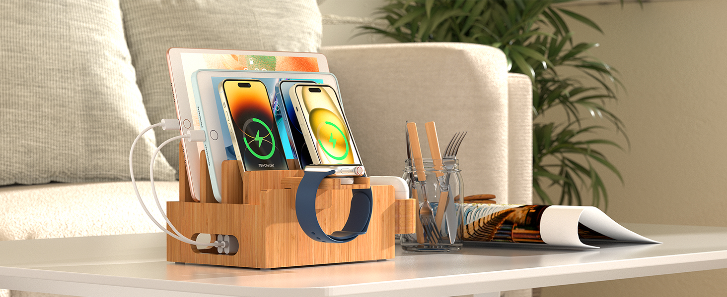 Bamboo Charging Dock