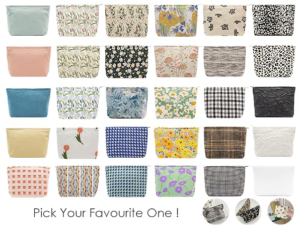 Pick your favourite makeup pouch