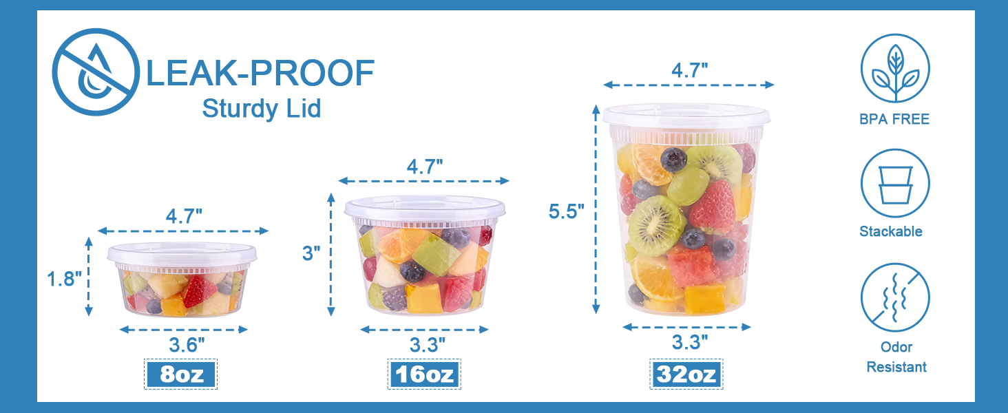 plastic food storage containers with lids