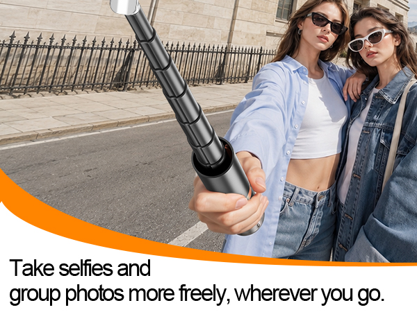 Capture solo selfies and group moments with better comfort and control.