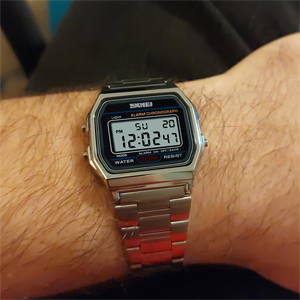 Men's Digital Watch Stainless Steel