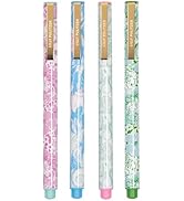 Lilly Pulitzer Felt Tip Pen Set of 4, Colored Pens Fine Point, Colorful Pens for Note Taking and ...