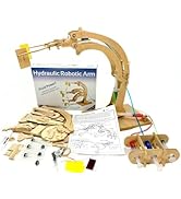 Pathfinders STEM Kit – Hydraulic Robotic Arm | Wooden Building Kit for Kids Ages 8-12 | Mechanica...