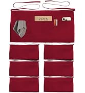 Xeoxarel Waist Aprons with 4 Pockets, Unisex Waitress Waiter Server Apron for Women and Man Half ...
