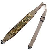 HUNTPAL 2 Point Gun Sling for Rifle Shotgun Crossbow, Hunting Gun Sling with Swivels, Quick Lengt...