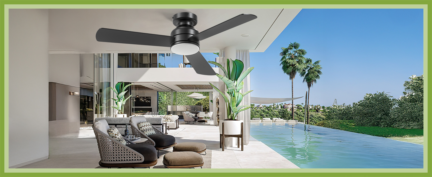 Reversible Ceiling Fan with Lights