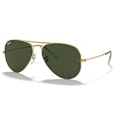 Ray-Ban Aviator RB3025 Pilot Sunglasses For Men For Women + Bundle with View Optique Eyewear kit