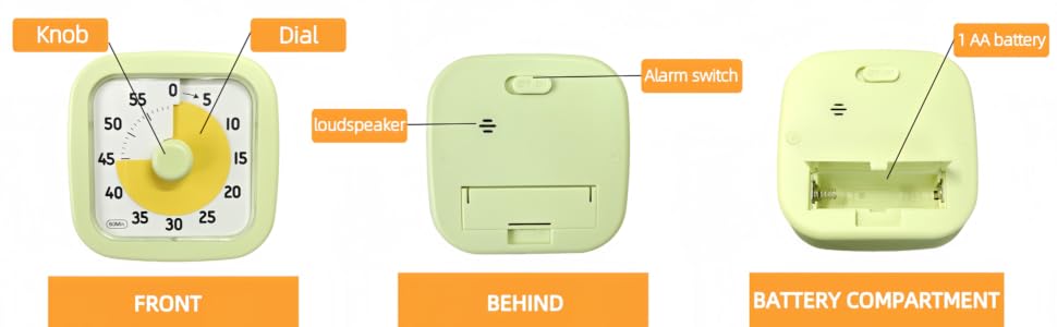 Time Timer Home - 60 Minute Kids Visual Timer