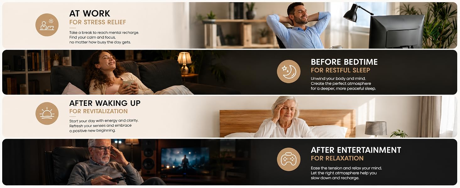 Head massager for busy professionals, seniors, sleep issues and relaxation lovers