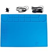Kaisiking Anti-Static Mat Kit for Electronics Computer Repair or Soldering | 15.7'' x 11'' Heat R...