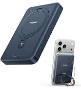 TORRAS EasyGo 10000mAh Magnetic Portable Charger Power Bank for iPhone, Fast Charging Travel Esse...