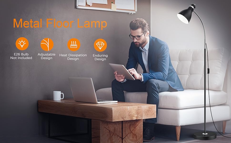 metal floor lamp