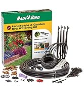 Rain Bird LNDDRIPKIT Drip Irrigation Landscape/Garden Watering Kit with Drippers, Micro-Bubblers,...
