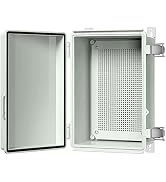 LeMotech ABS Junction Box Hinged Cover Stainless Steel Latch IP67 Waterproof Plastic Universal En...
