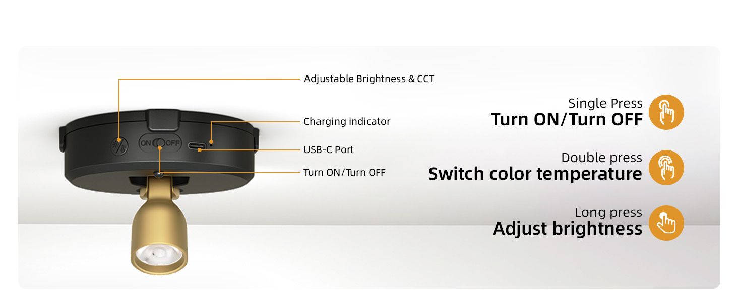 wireless LED spotlight