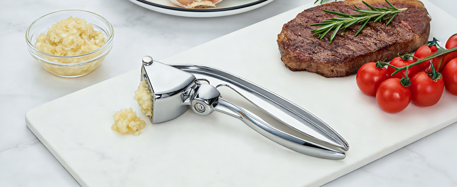 metal garlic press