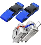 2Pack Luggag Straps for Carry On Bag, Adjustable Suitcase Belt Add Bag Travel Attachment Accessor...