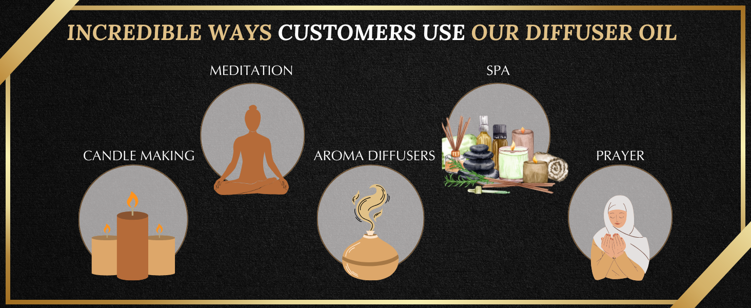 diffuser oil uses, aroma theraphy, spa, prayer oils