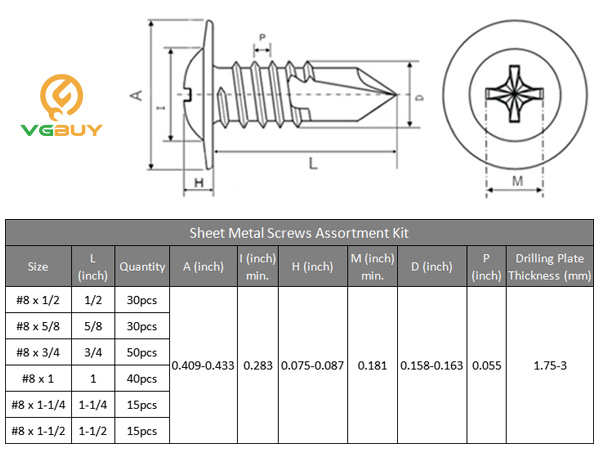 self tapping screws for metal