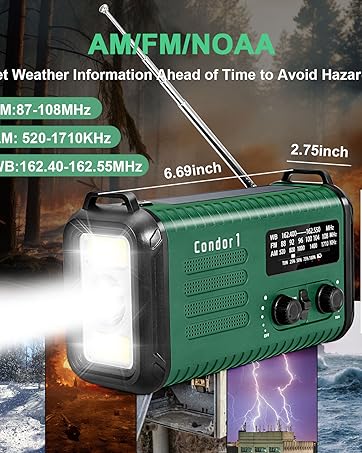 Portable NOAA/AM/FM Weather Radio