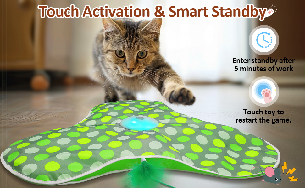 motion activated cat toy