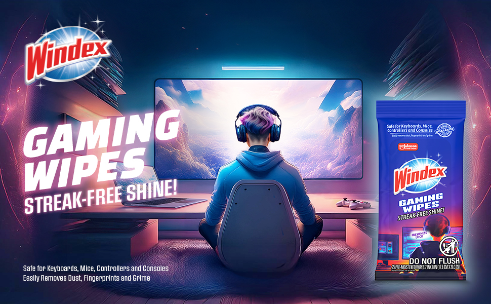 Gaming Wipes Streak Free Shine
