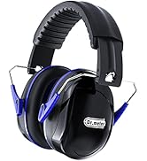 Dr.meter Hearing Protection Ear Muffs, 28dB Noise Reduction Safety Earmuffs with Adjustable Headb...
