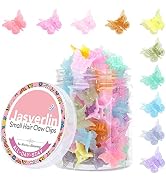 JASVERLIN Butterfly Clips for Hair 50pcs - Cute Mini Small Hair Accessories for Kids Toddler Girl...