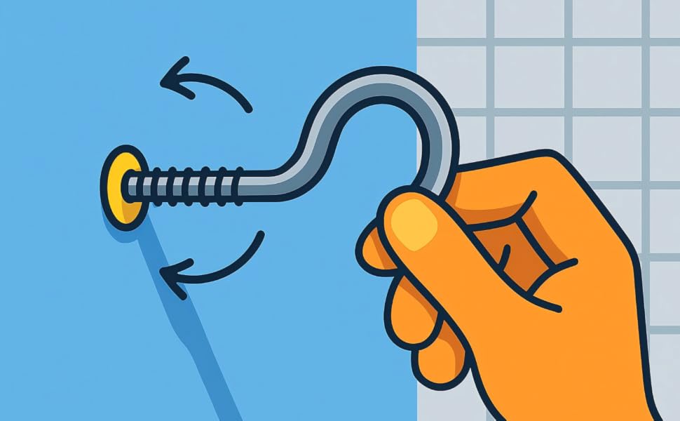 Screw in the hook