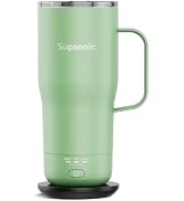 Supsonic - Smart Heated Coffee Mug, 20oz Rechargeable Self Heating Mug, Electric Temperature Cont...