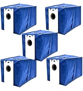 5 pack Replacement Dust Bags Compatible With bObsweep UltraVision Self-emptying Robot Vacuum Clea...