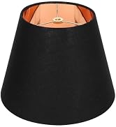 ALUCSET Small Lamp Shade, Barrel Fabric Lampshade for Table Lamp and Floor Light, 6x10x7.5 inch, ...