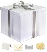 YINUOYOUJIA Large Gift Box 12x12x10 Inches,White Gift Boxes for presents,Birthday Gift Box,Presen...