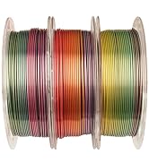 Shiny Silk Multicolor Rainbow PLA Filament, 1.75mm Metallic Gradient 3D Printing Material