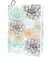 CRASPIRE Flower Stretchable Book Cover Floral Lotus Washable Reusable Large Nylon Book Protector ...