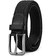 DOOPAI Braided Stretch Belt for Men, Elastic Woven Belt, casual Fabric Golf Belt, 1 3/8" for golf...